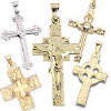 Silver, Gold Cross & Crucifix
                              Jewelry