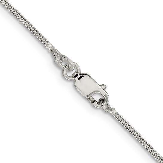 (image for) Sterling Silver 1.25mm Diamond-cut Round Franco 18" Chain