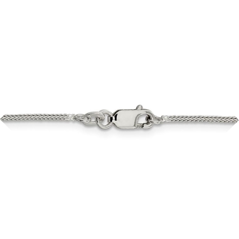 (image for) Sterling Silver 1.25mm Diamond-cut Round Franco 18" Chain