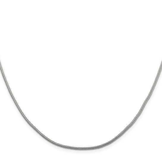 (image for) Sterling Silver 1.25mm Diamond-cut Round Franco 18" Chain