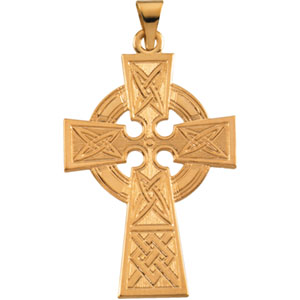 Large Celtic Cross Pendant - Click Image to Close